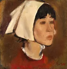 Olandeză by Corneliu Baba, 1967, ulei pe pânză, sold Mar 2025