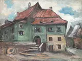 Colț din Sighișoara by Gheorghe Petrașcu, începutul anilor '20, ulei pe pânză, offered Mar 2025