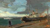 Max W. Arnold, În port
