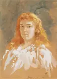 Ștefan Luchian, Tinerețe, cca. 1900, acuarelă și tempera pe hârtie