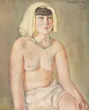 Gheorghe Ionescu Sin, Nud cu mărgele, 1930, ulei pe pânză
