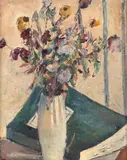 Ion Theodorescu-Sion, Flori de câmp și album de artă, 1926-1927, ulei pe carton