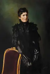 Arthur Verona, Portretul Contesei Amalia di Lucovich (mama artistului), 1887, ulei pe pânză