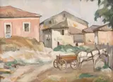 Dan Ialomiţeanu, Gata de plimbare, 1932-1934, ulei pe carton