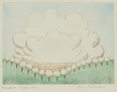 Ivan Rabuzin, Clouds, aquatint on paper