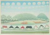 Ivan Rabuzin, Village, silkscreen on paper