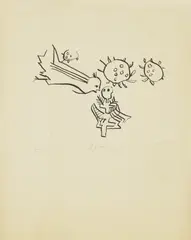 Slavko Kopač, Study in Ink, 1958., ink wash on paper