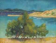 Ivo Režek, Motif from Novi Vinodolski, 1951.-1953., oil on canvas
