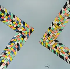 Miroslav Šutej, Canvas X, 1985.-2001., acrylic on canvas
