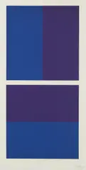 Ivan Picelj, Variation in Purple-Blue, 2004., silkscreen on paper