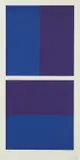 Ivan Picelj, Variation in Purple-Blue, 2004., silkscreen on paper