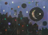 Boris Dogan, Old Town, 1956., oil on canvas