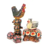 Sofija Naletilić-Penavuša, Rooster and Turtle, painted wood