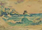 Max Pechstein, Sea Landscape, 1913., watercolor on paper