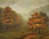 Gabrijel Jurkić, Autumn Mists, 1943., oil on canvas