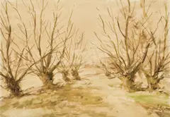 Ferdo Kovačević, Vrbik, 1915.-1920., watercolor on paper