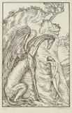 Ferdinand Kulmer, Pegasus and Andromeda, linocut