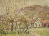 Ljudevit Sestic, Spring in Gračani, cca. 1948., oil on canvas