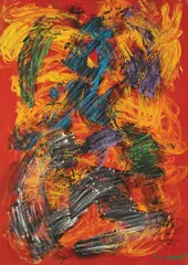 Boris Bućan, Dog, 2004., acrylic on canvas