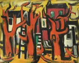 Ante Kaštelančić, Murve, 1950-ih, oil on canvas
