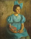 Josip Crnobori, Girl with a Doll, 1936., oil on canvas