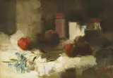 Mato Jurković, Still Life with Irises and Apples, 1995.-2005., oil on canvas