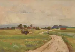 Oskar Herman, Landscape, 1912. - 1918., oil on canvas