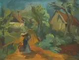 France Pavlovec, Motif from Guncelja, 1935.-1940., oil on canvas