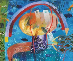 Bane Milenković, Abstraction, oil on board