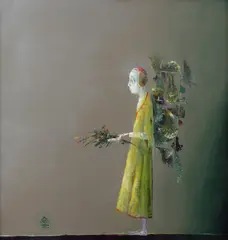Ștefan Câlția, Purtătorul de ierburi, 2013, ulei pe pânză