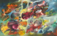Harry Guttman, Cosmos, ulei pe carton