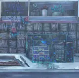 Emma Păvăloaia, Midnight Kitchen Thoughts, 2022, ulei pe pânză
