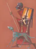 Ion Iancuț, Exploratori, pastel pe hârtie