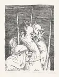 Ștefan Câlția, Golemul, 1987, litografie