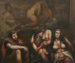 Rome, 476 AD by Robert Lőrincz, 2023, ulei pe pânză, sold Feb 2025