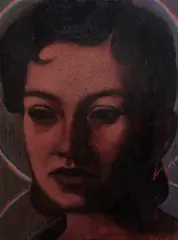 Iulia Hlihor, The Great Pretender, 2024, ulei pe lemn