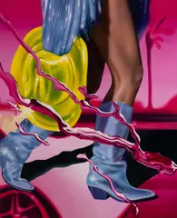 Glam Flow by Teona Toderel, 2024, ulei pe pânză, offered Feb 2025