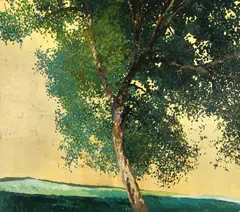 Constantin Răducanu, Arbore, 1999, acrilic și schlagmetal pe pânză