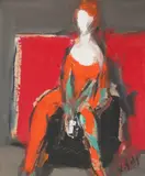 Vasile Grigore, Colombina, ulei pe carton