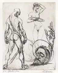 Sfântul Ioan by Marcel Chirnoagă, gravură cu acul și acvaforte, sold Feb 2025