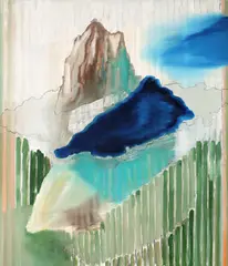 Genti Korini, The Holy Mountain, 2011, ulei pe pânză