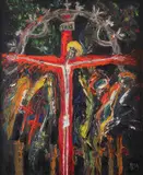 Ioan Anghel Negrean, Troiță, 1994, ulei pe pânză