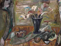 Aurel Cojan, Interior, 1958, ulei pe pânză