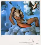 Nud în nori by Salvador Dalí, cromolitografie, sold Jan 2025