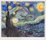 Vincent van Gogh, Noapte înstelată, cromolitografie
