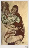 Egon Schiele, Cuplu, cromolitografie