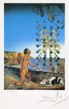 Autoportret cu câine by Salvador Dalí, cromolitografie, sold Jan 2025