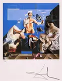 Neo-Cubist Academy by Salvador Dalí, cromolitografie, sold Jan 2025