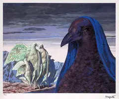 Prințul fermecător by René Magritte, cromolitografie, sold Jan 2025