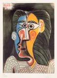 Pablo Picasso, Portret cubist, cromolitografie